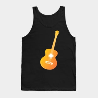 Orange Acoustic guitar Tank Top